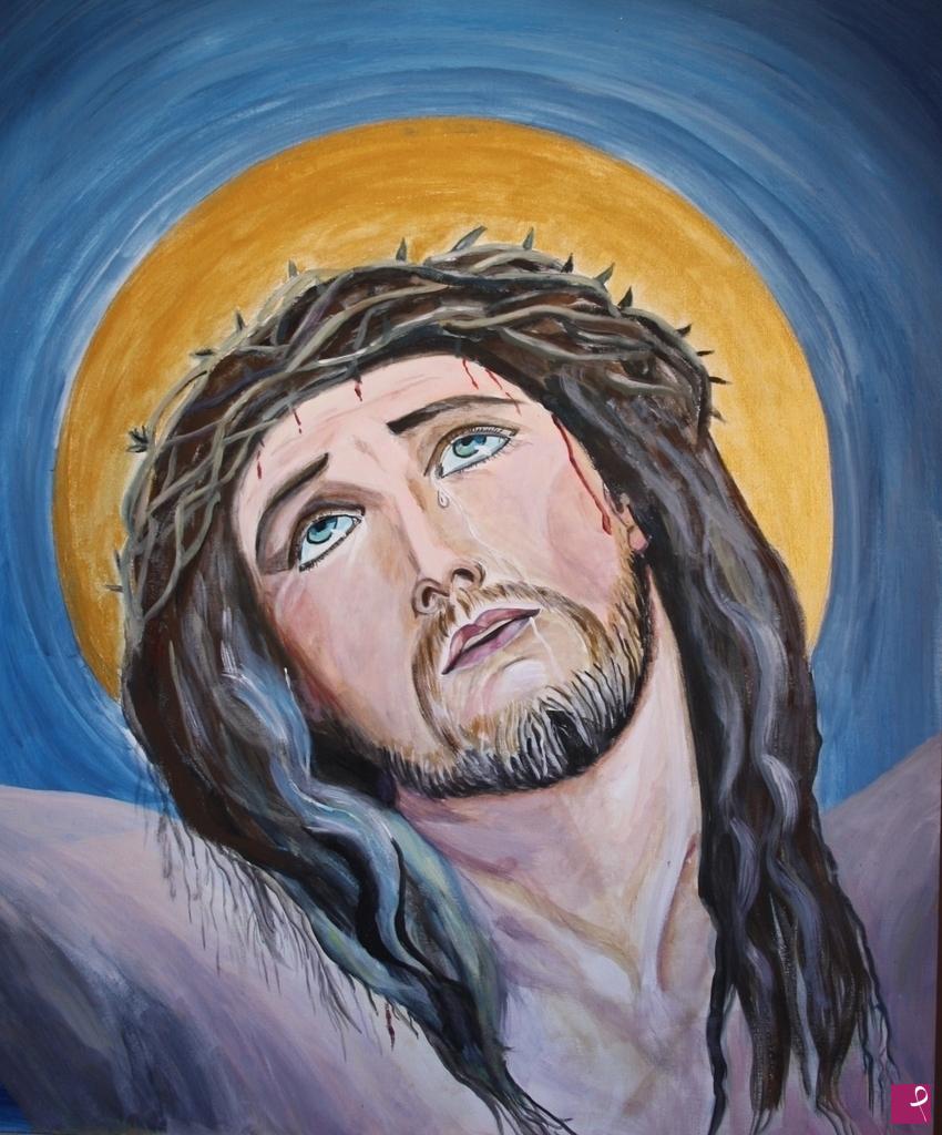quadri in vendita online - Lo sguardo di Cristo