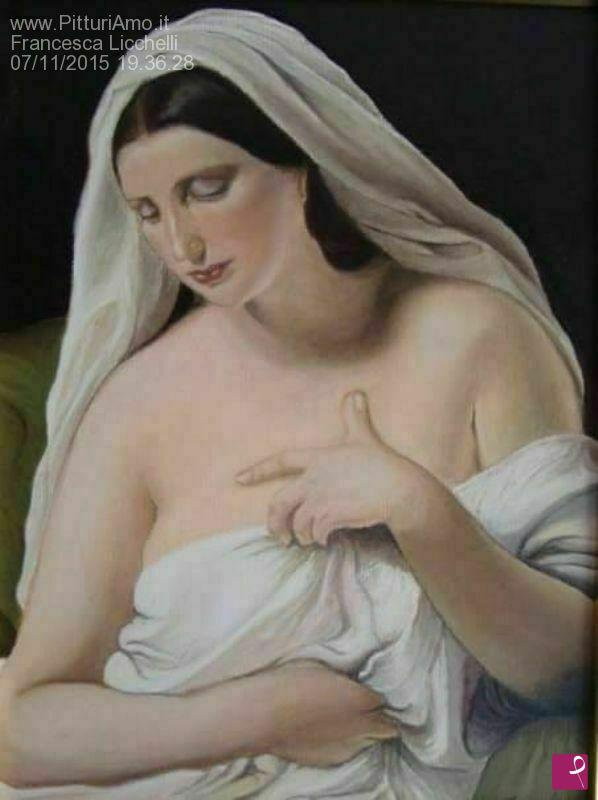 quadri in vendita online - L'odalisca - omaggio ad Hayez