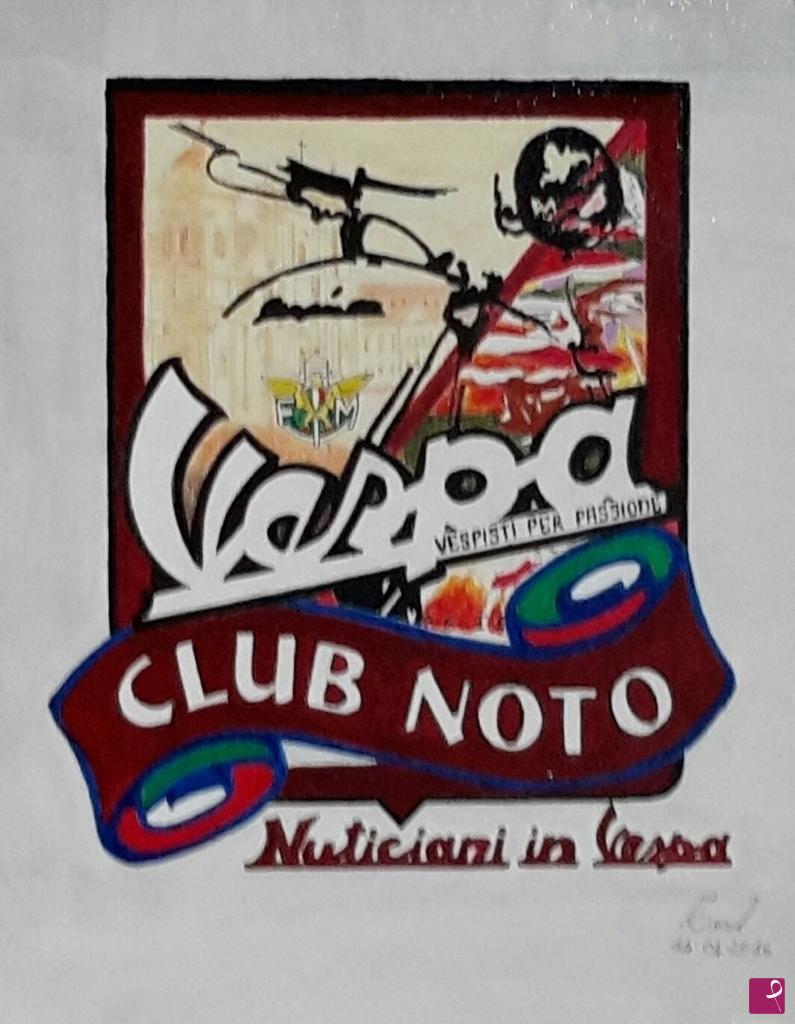 quadri in vendita online - LOGO   Vespa    CLUB   NOTO  