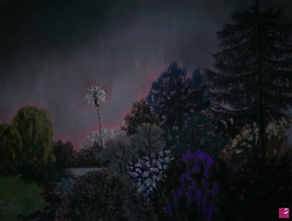 quadri in vendita online - Lonely palm