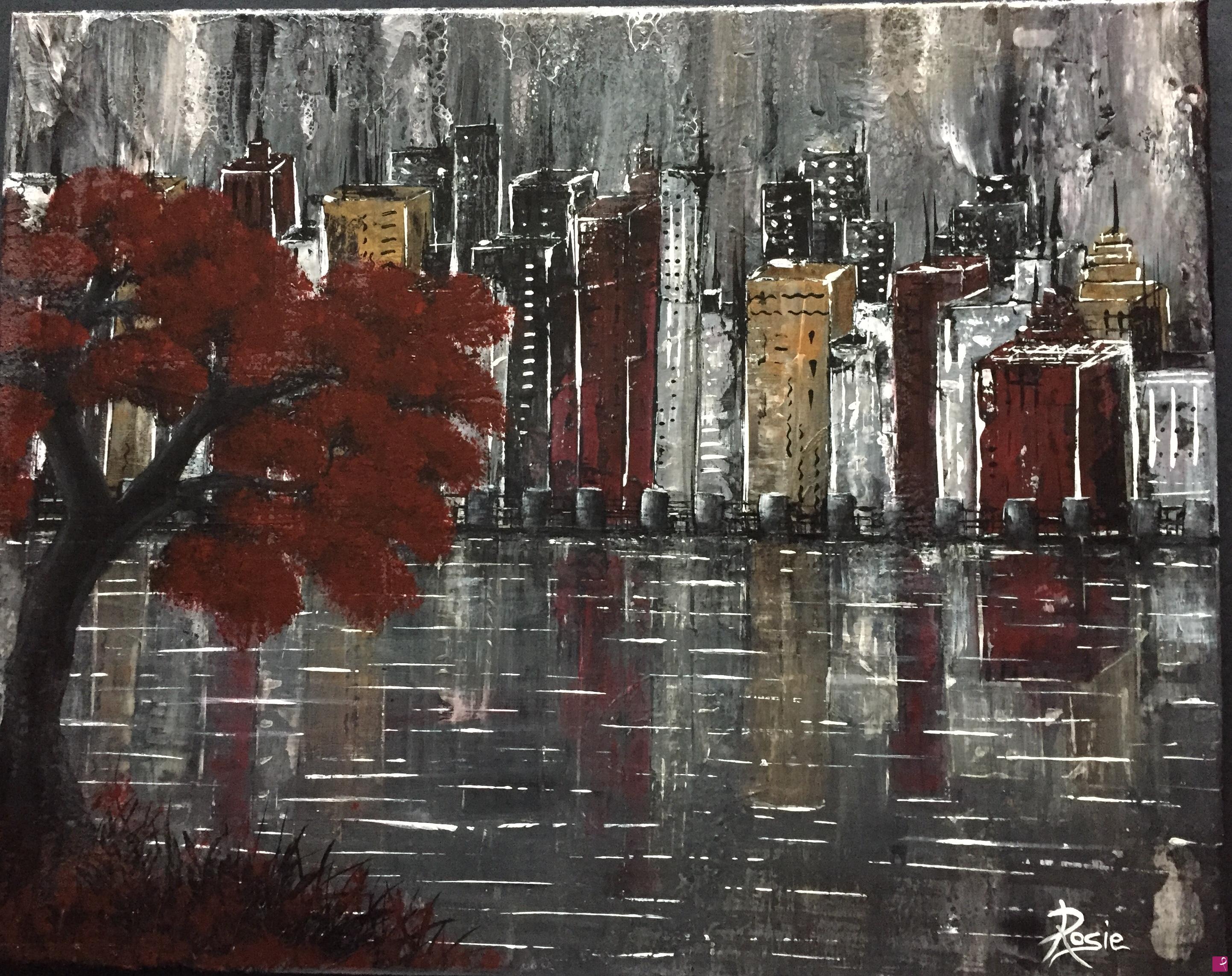 quadri in vendita online - Lonely tree