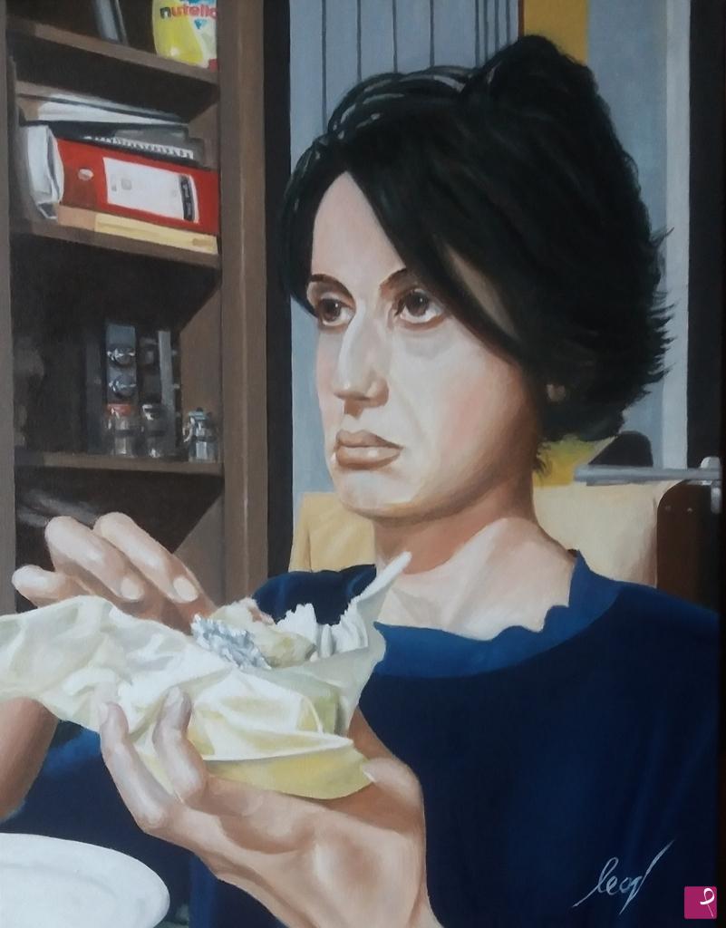 quadri in vendita online - Looking something - Roberta Portrait