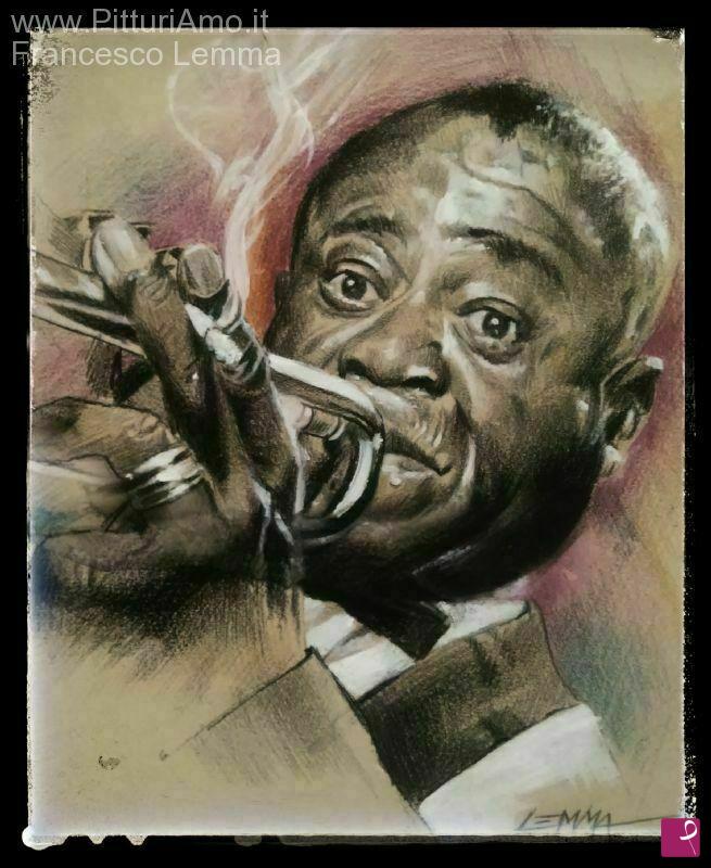 quadri in vendita online - Louis Armstrong