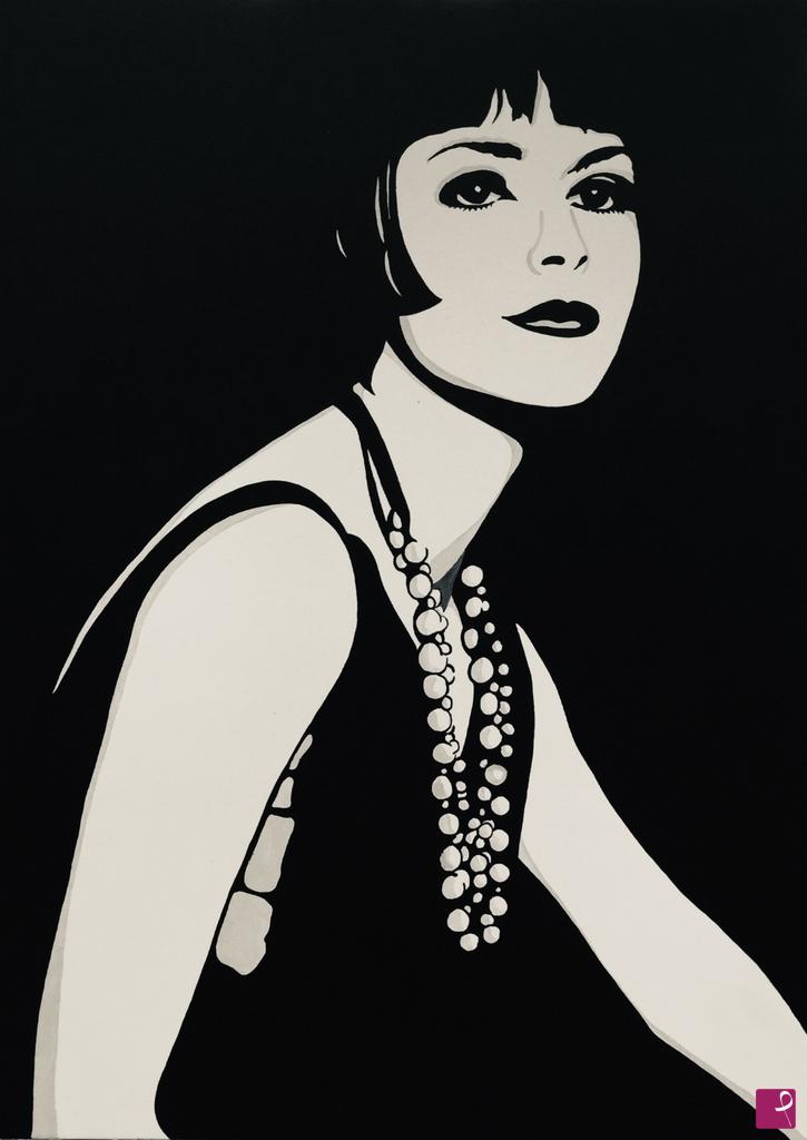 quadri in vendita online - LOUISE BROOKS - STYLE POP ART