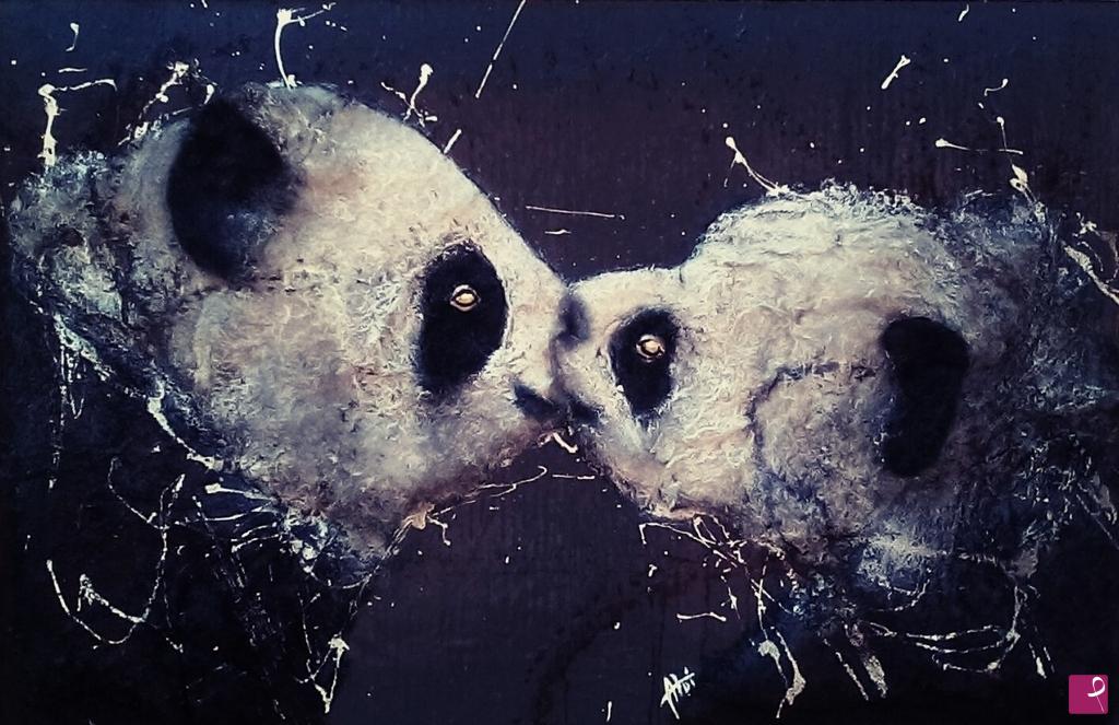 quadri in vendita online - love panda 