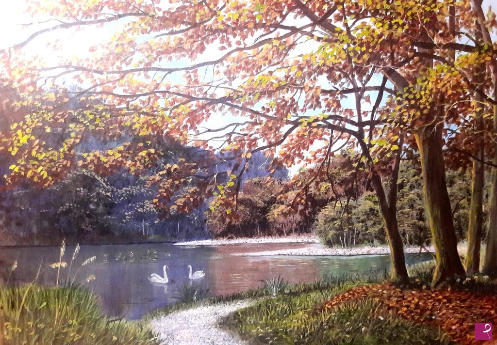 quadri in vendita online - Luce d'autunno