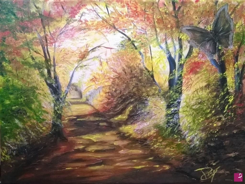 quadri in vendita online - Luce d'autunno