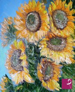 quadri in vendita online - Luce dei girasoli
