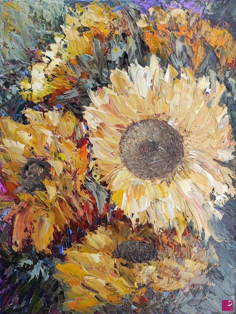 quadri in vendita online - Luce di girasoli