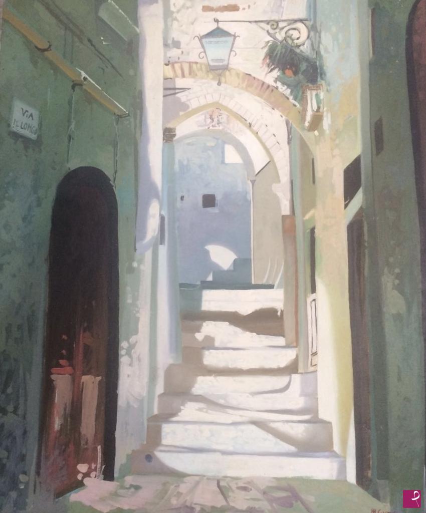 quadri in vendita online - Luci in un borgo del Salento 