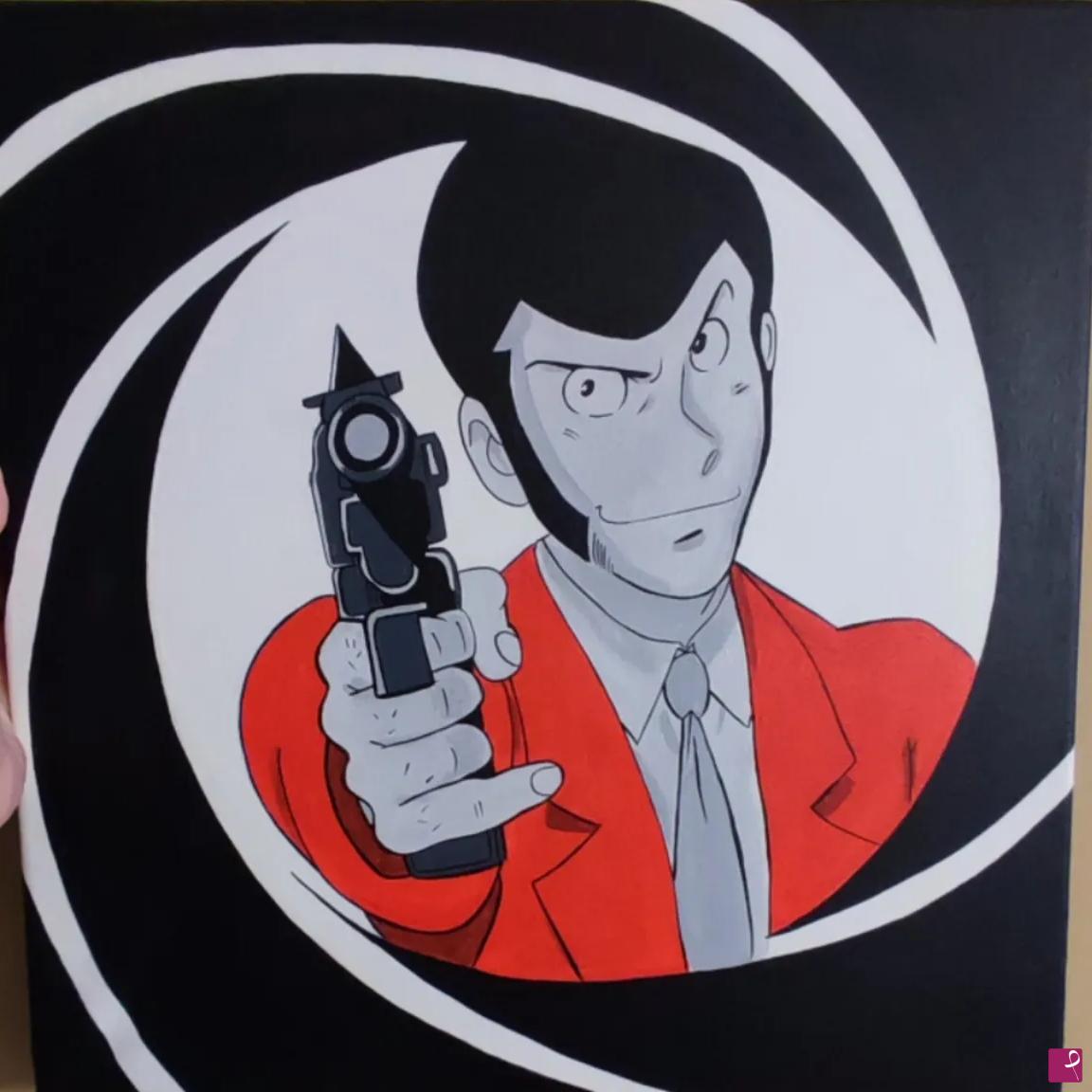 quadri in vendita online - Lupin nel mirino