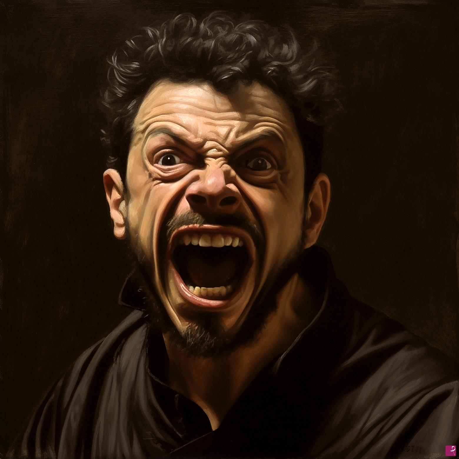 quadri in vendita online - L'Urlo di Caravaggio!