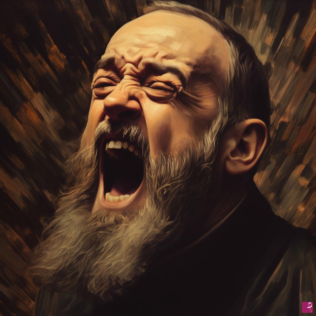quadri in vendita online - L'urlo di Padre Pio!