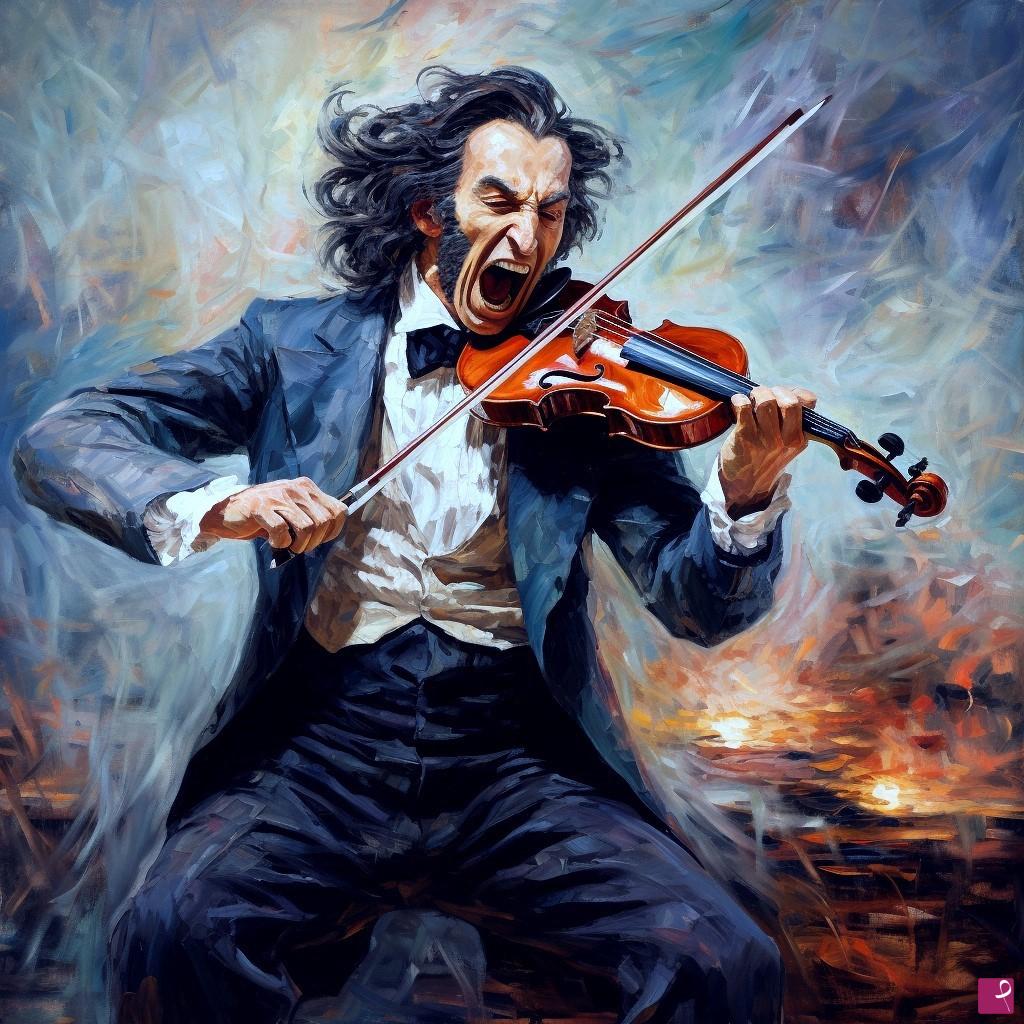 quadri in vendita online - L'urlo di Paganini! Dipinto dal pittore impressionista Claude Monet