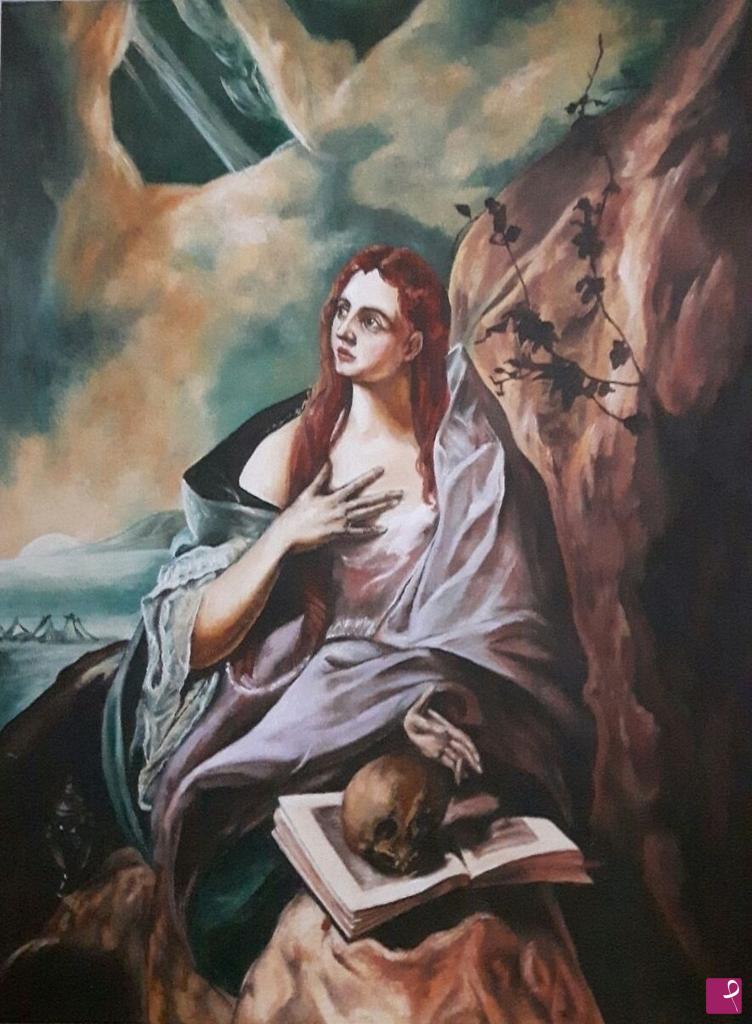quadri in vendita online - Maddalena penitente