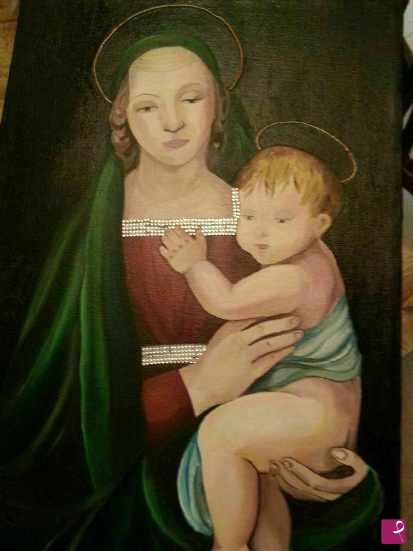 quadri in vendita online - MADONNA COL BAMBINO