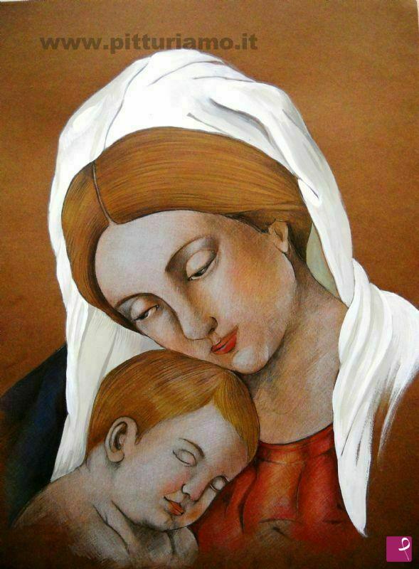 quadri in vendita online - Madonna col Bambino