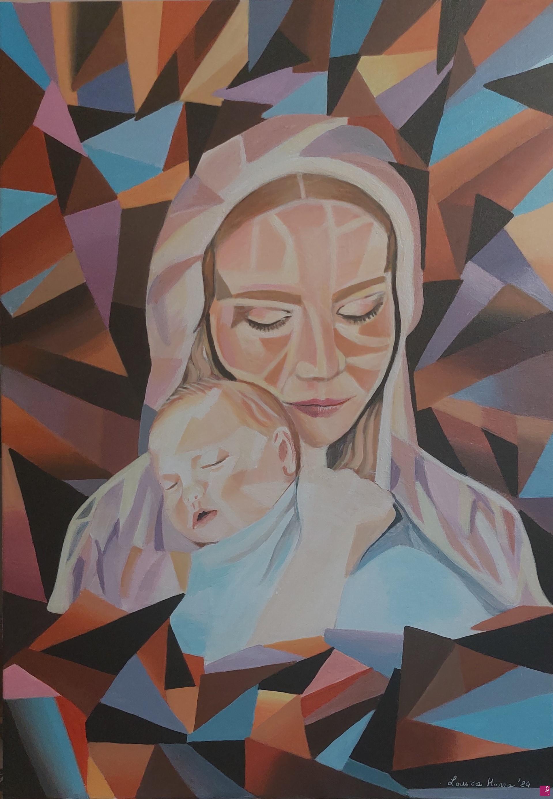 quadri in vendita online - Madonna col bambino