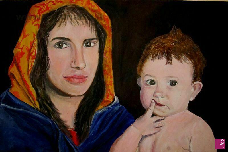 quadri in vendita online - Madonna con Bambino