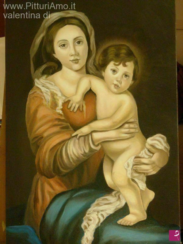quadri in vendita online - Madonna con bambino