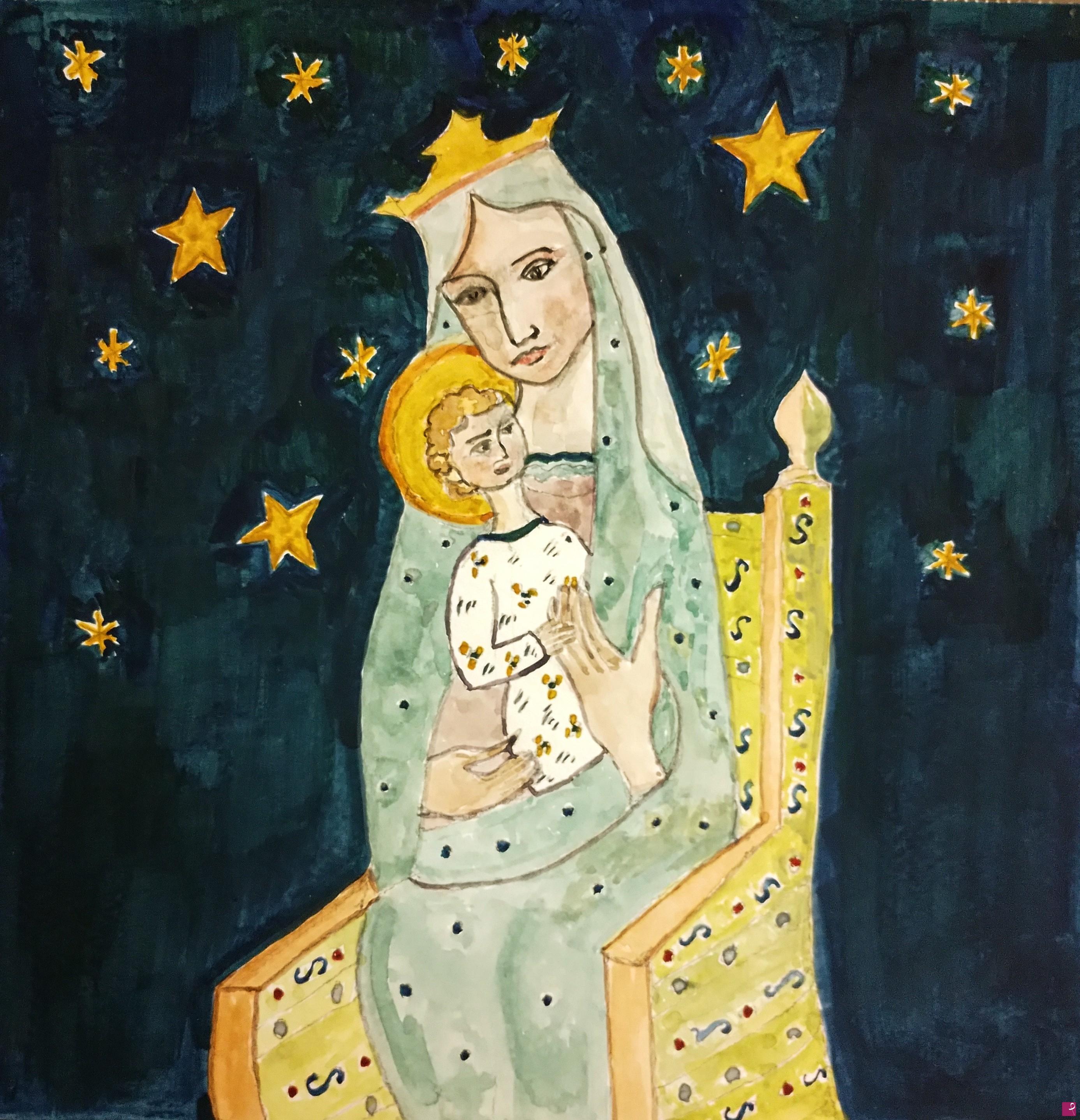 quadri in vendita online - Madonna con Bambino