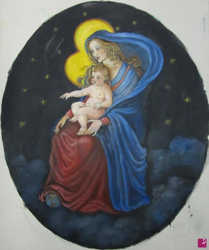 quadri in vendita online - Madonna con il bambino