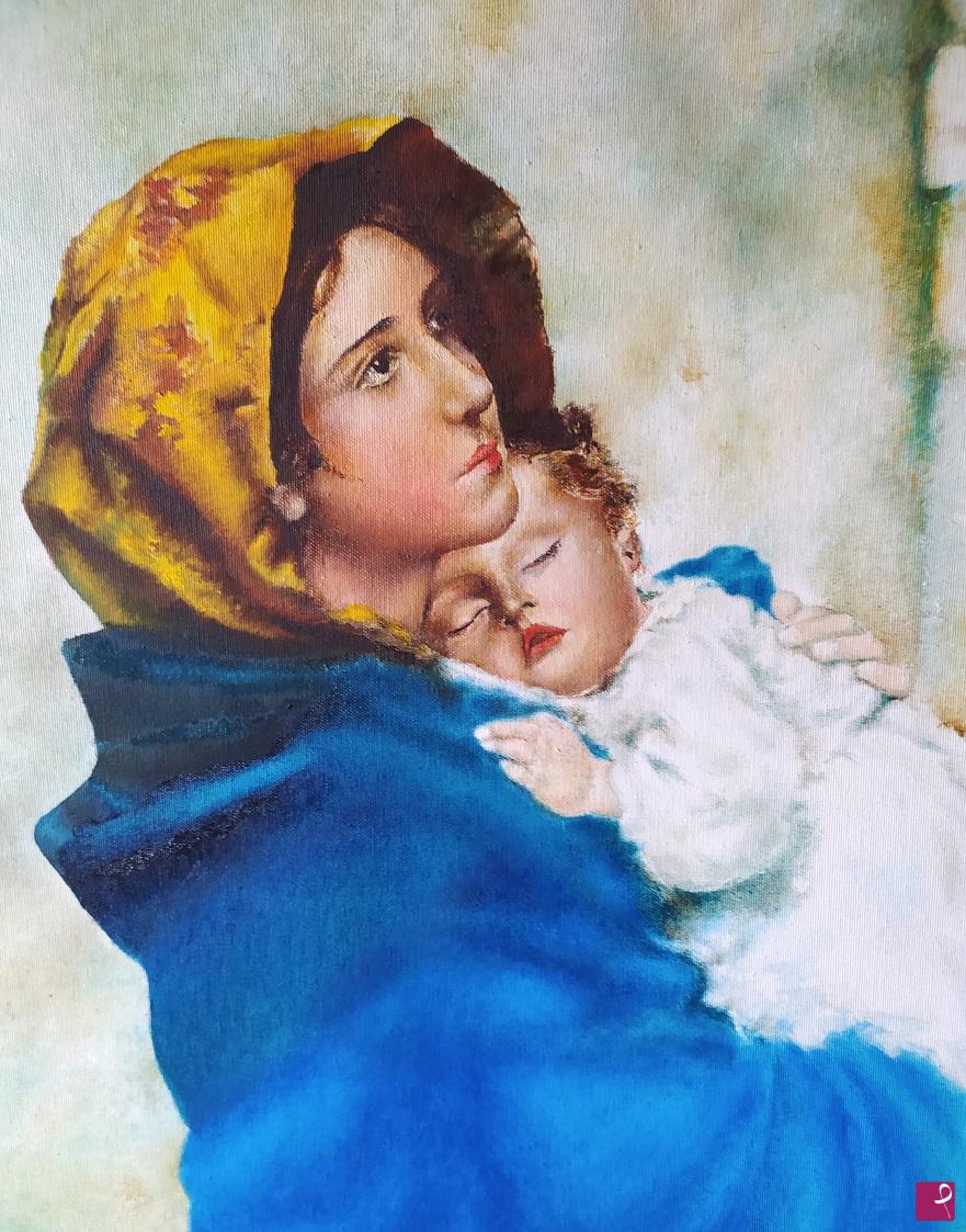 quadri in vendita online - MADONNA DEL RIPOSO(COPIA)