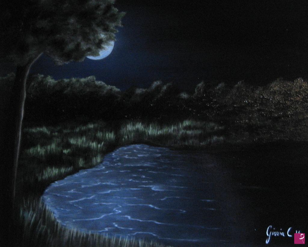 quadri in vendita online - magia della notte .......notturno 
