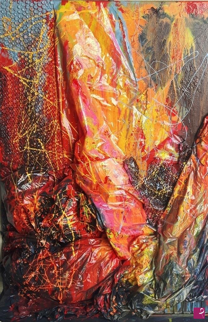 quadri in vendita online - MAGMA (Fuoco)