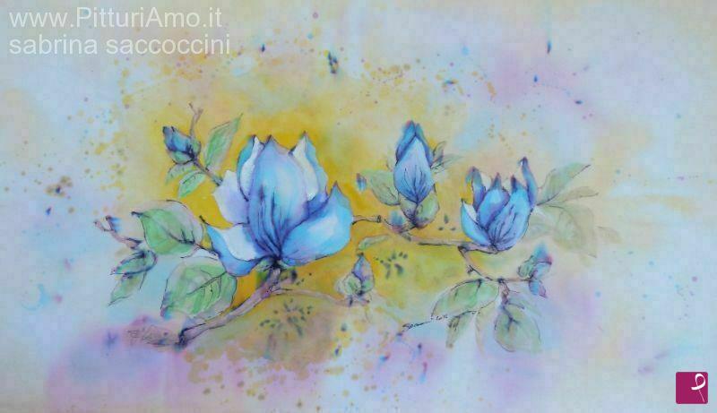 quadri in vendita online - magnolia blu