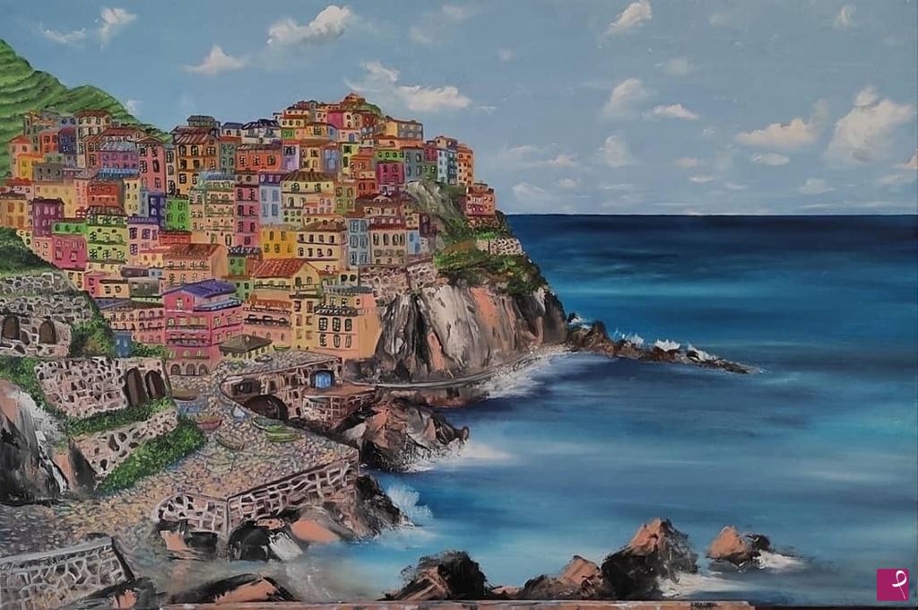 quadri in vendita online - Manarola, una bellezza per il colore 