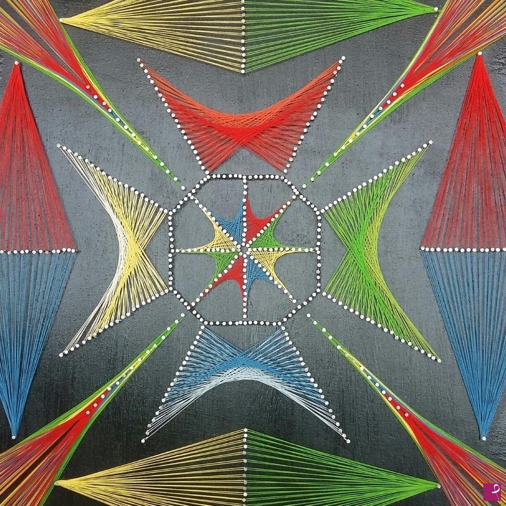 quadri in vendita online - Mandala de punta de Lanza 