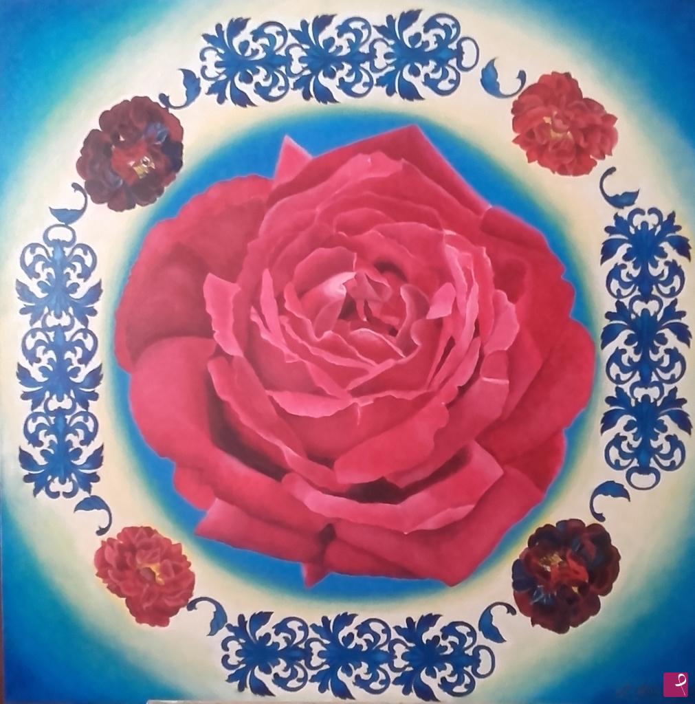 quadri in vendita online - Mandala Rose