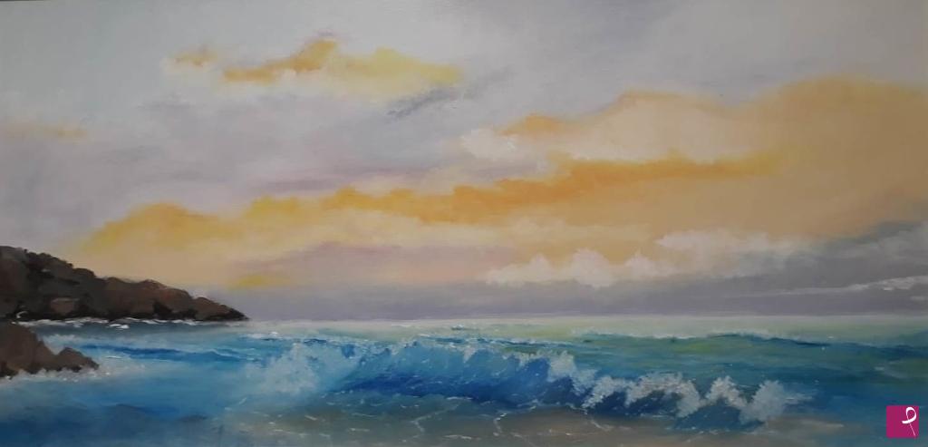 quadri in vendita online - mare al tramonto