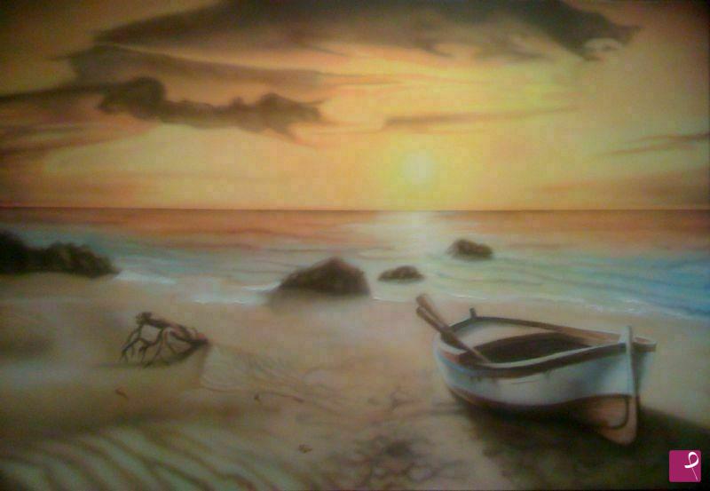 quadri in vendita online - Mare al tramonto
