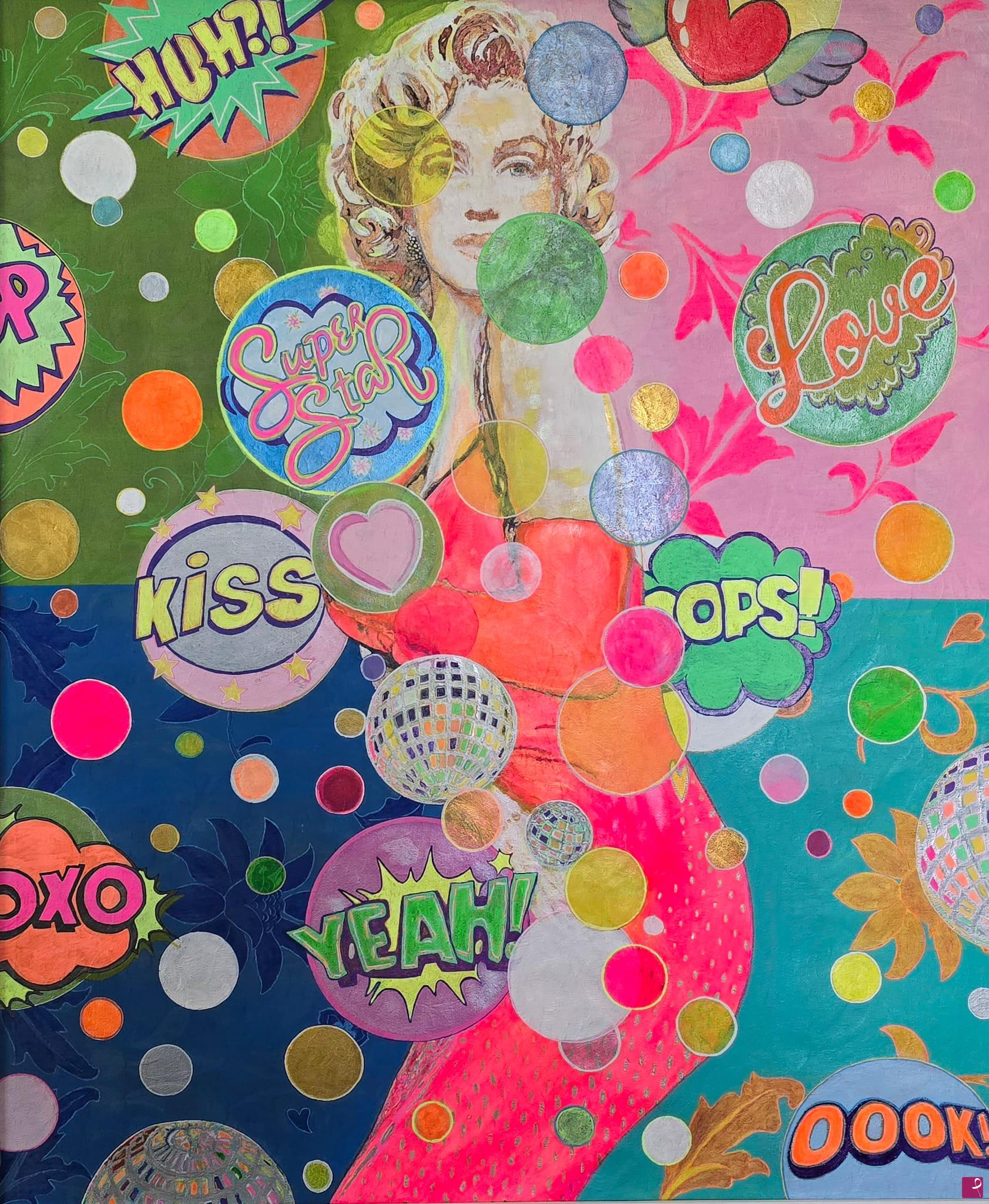 quadri in vendita online - Marilyn Monroe: caos pop