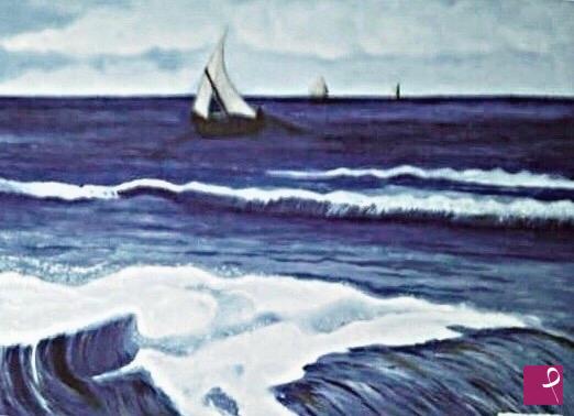 quadri in vendita online - Marina a Saintes-Maries-de-la-Mer di Vincent van Gogh