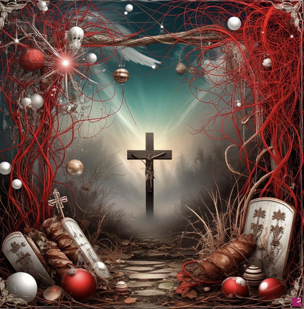 quadri in vendita online - Martyr on the cross