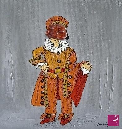 quadri in vendita online - Maschera  "Brighella"