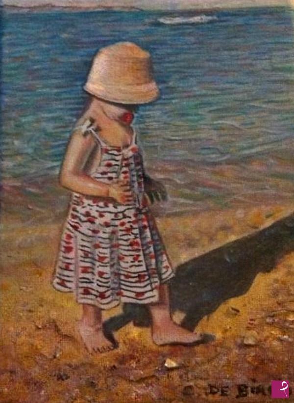 quadri in vendita online - Matilde al mare