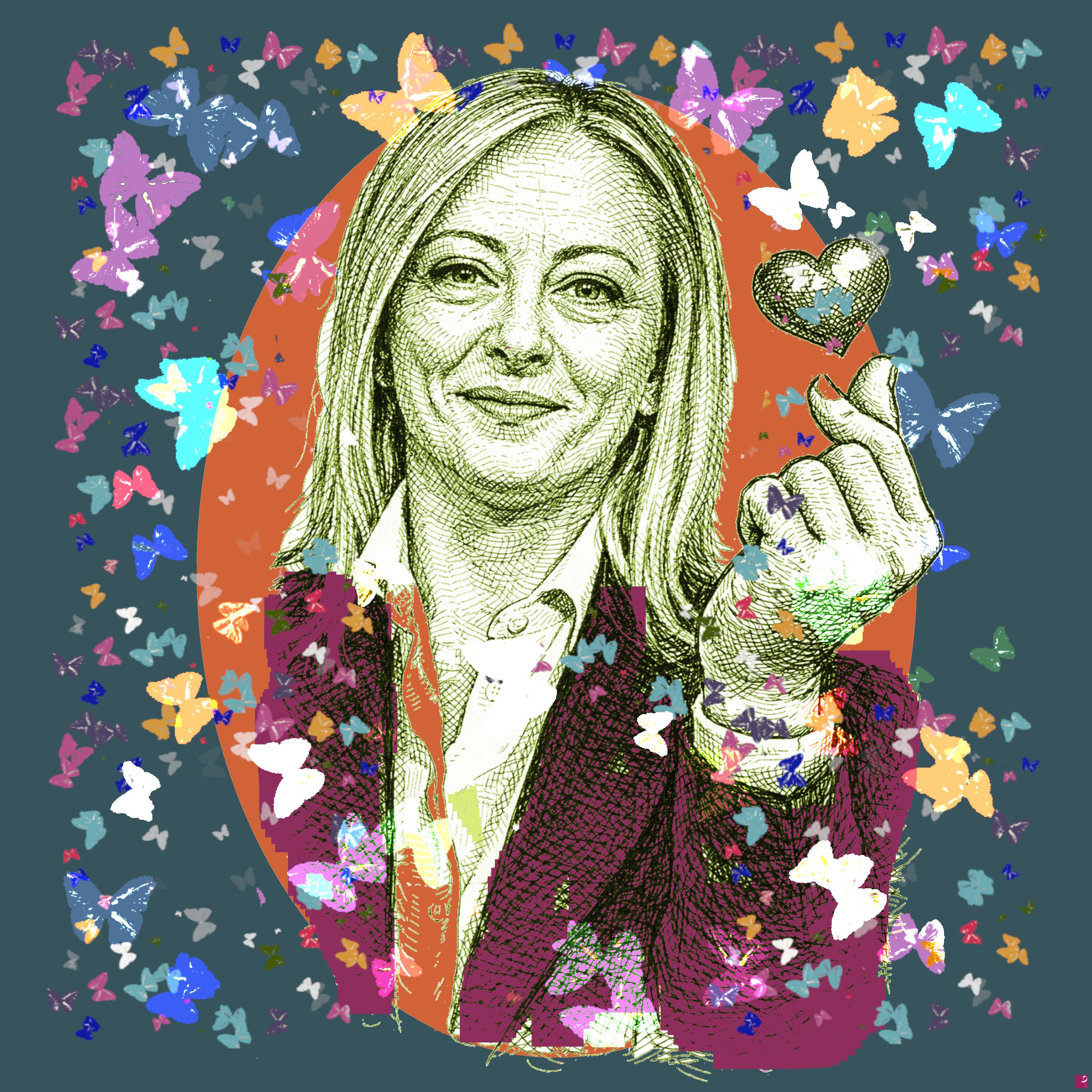 quadri in vendita online - Meloni Butterfly Effect