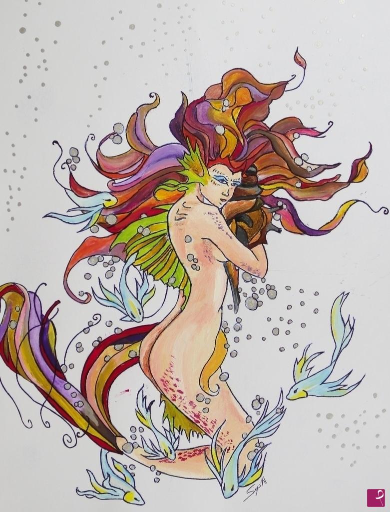 quadri in vendita online - MERMAID .20
