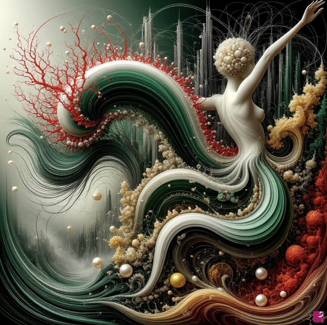 quadri in vendita online - Mermaid flight