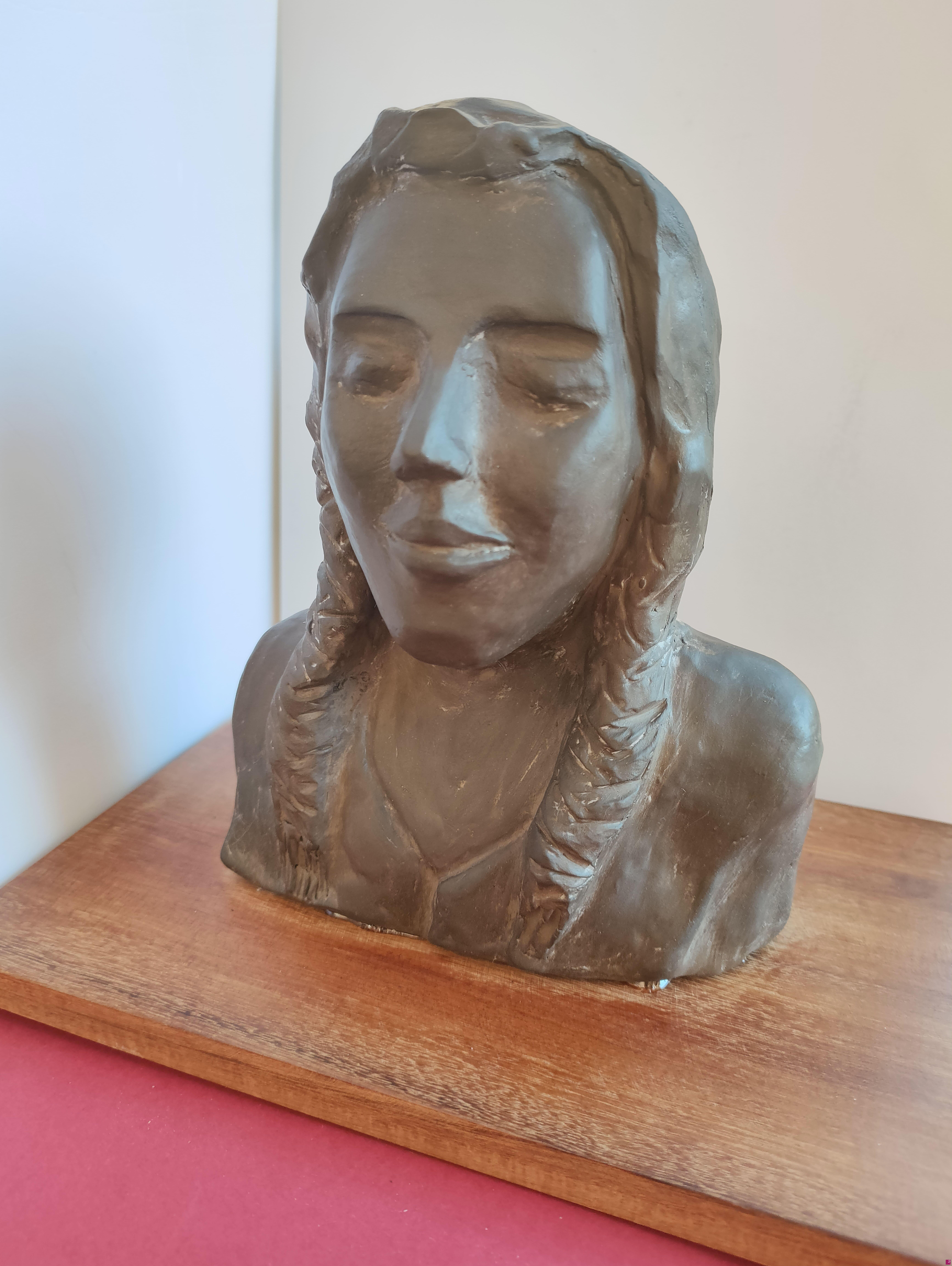 quadri in vendita online -  Mezzo busto di giovane ragazza.