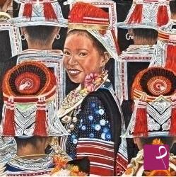 quadri in vendita online - Miao rossa