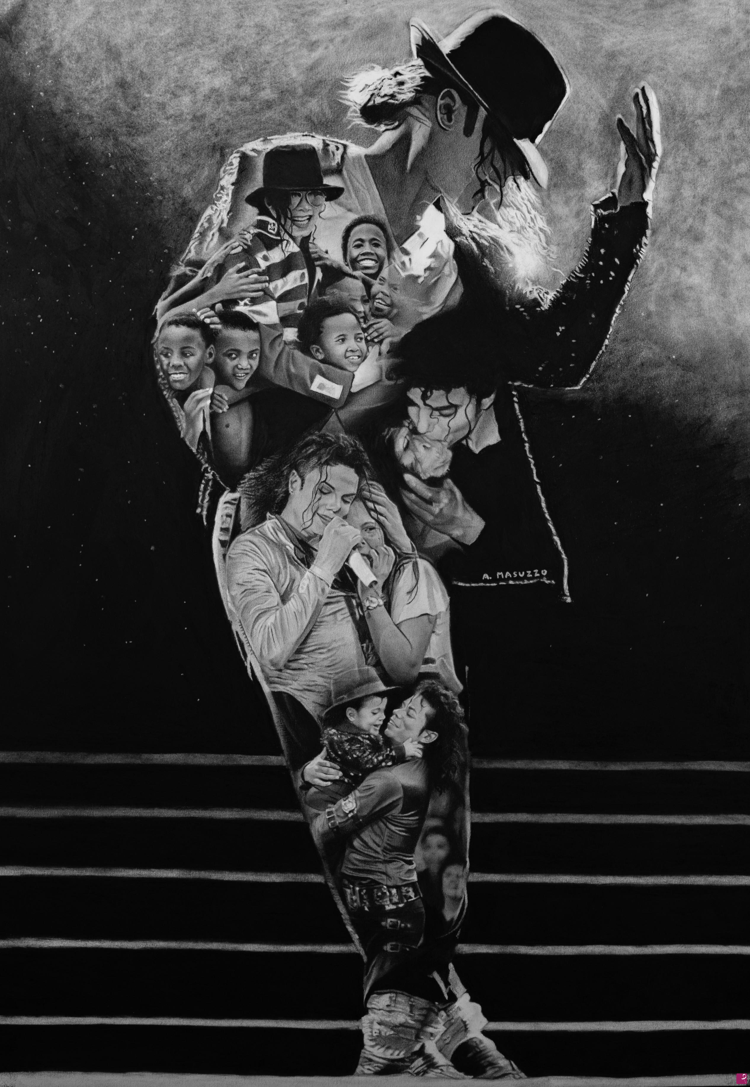 quadri in vendita online - Michael - Heal the World 