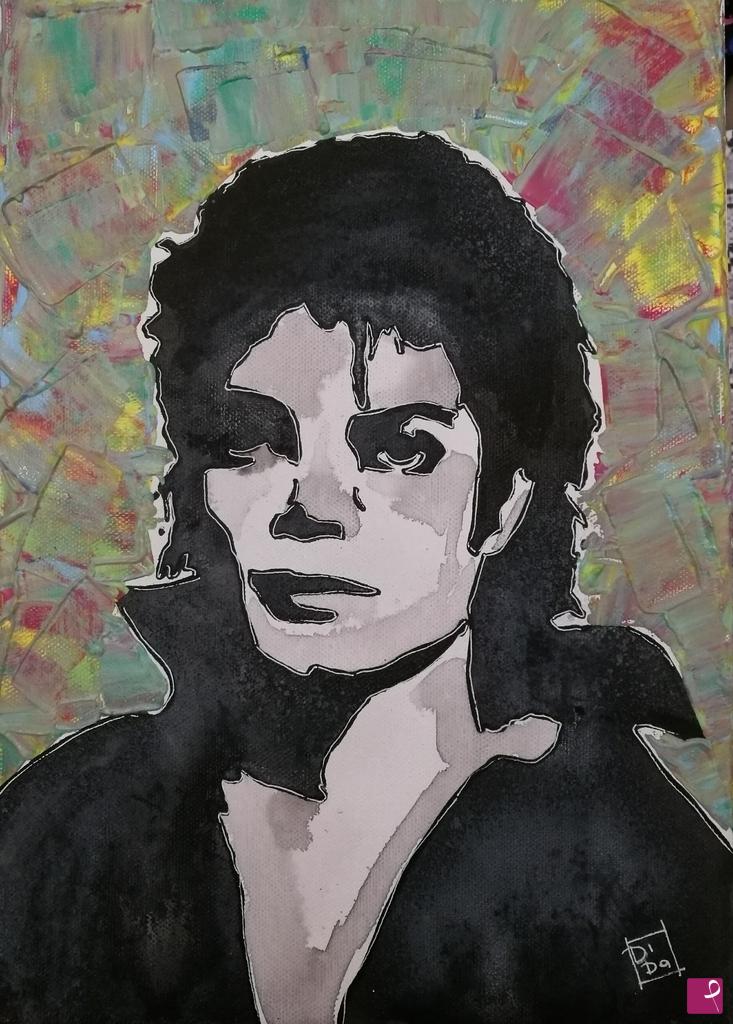 quadri in vendita online - " Michael Jackson.."