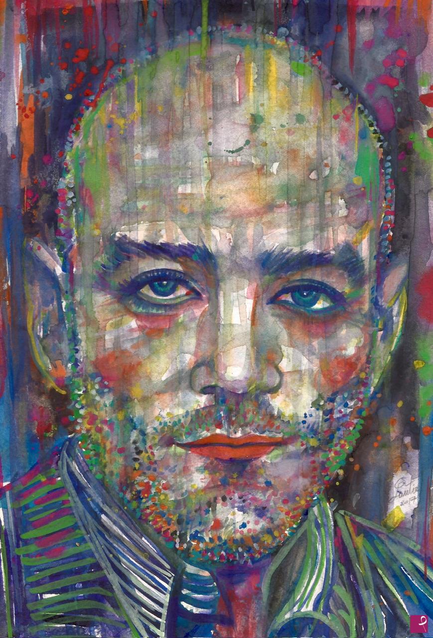 quadri in vendita online - MICHAEL STIPE - R.E.M.