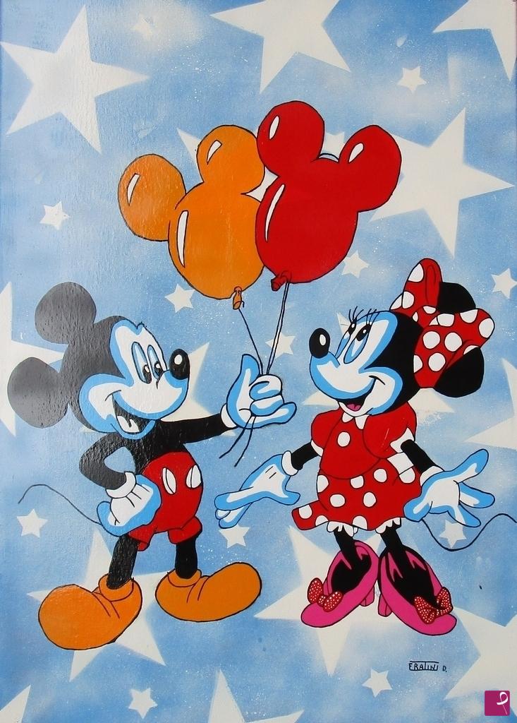quadri in vendita online - Michey and Minnie