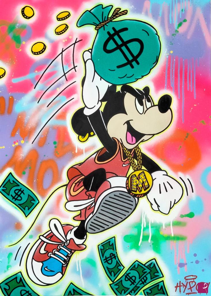 quadri in vendita online - Mickey $lam Dunk